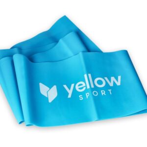 Еластична гума жовтого кольору, синя стрічка з опором 9-11 кг